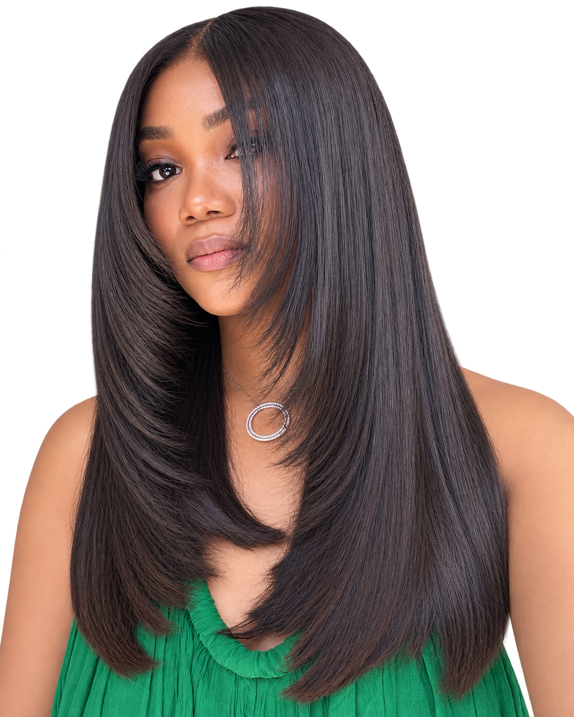 Layered Thick Strands| 16/18 Inches| 6x6 HD Lace Closure 300g Straight Wig