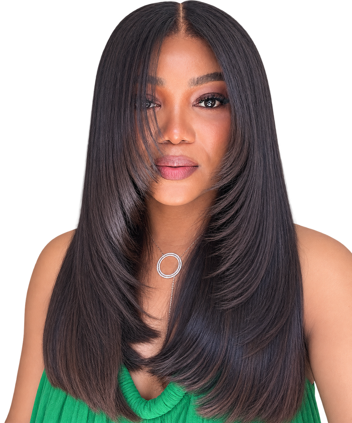 Layered Thick Strands| 16/18 Inches| 6x6 HD Lace Closure 300g Straight Wig